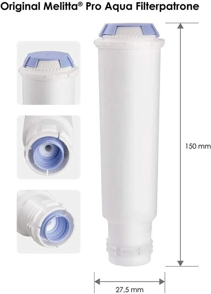 3x Melitta 224562 Filterpatrone Für Kaffeevollautomaten Pro Aqua Vorbeugung Von Verkalkung, Einfache Anwendung, 3 Patronen 5 3x Melitta 224562 Filterpatrone Für Kaffeevollautomaten Pro Aqua Vorbeugung Von Verkalkung, Einfache Anwendung, 3 Patronen – Bild 5