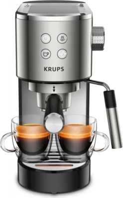 Krups XP 442 - Espresso Siebträger - Edelstahl/schwarz -Kaffeegenuss Verkaufsgeschäft c8aa13f358ee5a10fa018c666f27d25f