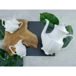 CreaTable 16028 Kaffeegarnitur Maria Theresia Für 1 Personen + Uni, Porzellan, Weiß (1 Set, 3-teilig) -Kaffeegenuss Verkaufsgeschäft c9362f1750943790eeca03948ca57a83