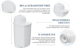 6x Wessper Wasserfilter Für Siemens EQ.6 EQ.9 EQ.300 EQ.500 IQ700 Ersetzt TZ70003 -Kaffeegenuss Verkaufsgeschäft c95fe828d78ede9e826662aef687dc41