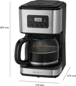 Clatronic KA 3642 Kaffeefiltermaschine Für 12-14 Tassen 1,5 L, Programmierbare 24-Stunden LCD-Digital-Zeitschaltuhr, Edelstahlfront 14 Clatronic KA 3642 Kaffeefiltermaschine Für 12-14 Tassen 1,5 L, Programmierbare 24-Stunden LCD-Digital-Zeitschaltuhr, Edelstahlfront -Kaffeegenuss Verkaufsgeschäft ca7b8a915fba577f63e51e62b8e99d8a