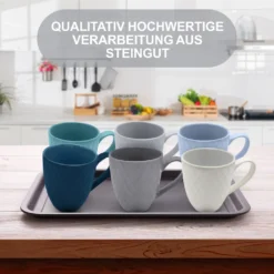 MIAMIO - 6 Er Set Kaffeetassen Palmanova Collection - Ocean -Kaffeegenuss Verkaufsgeschäft cb06232f1626566d6aad9c941b157c3d