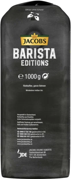 Jacobs Barista Editions Selektion Des Jahres Brasilien, Bohnenkaffee, Ganze Bohnen, Röstkaffee, Kaffeebohnen, 1000 G -Kaffeegenuss Verkaufsgeschäft cc07a0e86ad8e9d374911280dce7986b