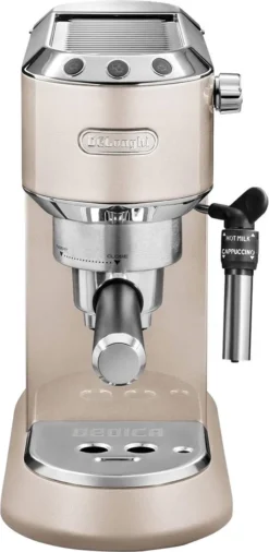 De'Longhi Delonghi Kaffeemaschine Dedica Metallics EC785.BG Pumpendruck 15 Bar, Eingebauter Milchaufschäumer, Manuell, 1300 W, Beige -Kaffeegenuss Verkaufsgeschäft ce6b5db4abc574c1ce26d93e4cfa41b5