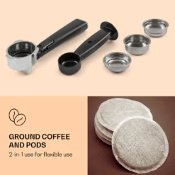 Arabica Comfort Espressomaschine 1350W 20 Bar 1,8l Touch-Bedienfeld Edelstahl -Kaffeegenuss Verkaufsgeschäft d24529b4a618beb9f49d60b36ff9f9a6