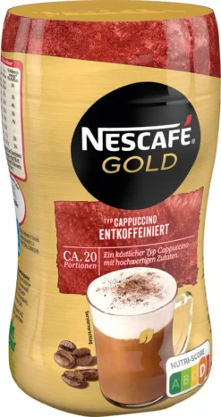 Nescafé® Nescafé Gold Typ Cappuccino Entkoffeiniert | 250g Dose 18 Nescafé® Nescafé Gold Typ Cappuccino Entkoffeiniert | 250g Dose -Kaffeegenuss Verkaufsgeschäft d2ccc744a2cf6cdc664ce66acbe9df44