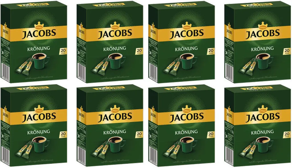 JACOBS Krönung Löslicher Kaffee 8 X 20 Getränke Sticks Instantkaffee 8 JACOBS Krönung Löslicher Kaffee 8 X 20 Getränke Sticks Instantkaffee – Bild 8