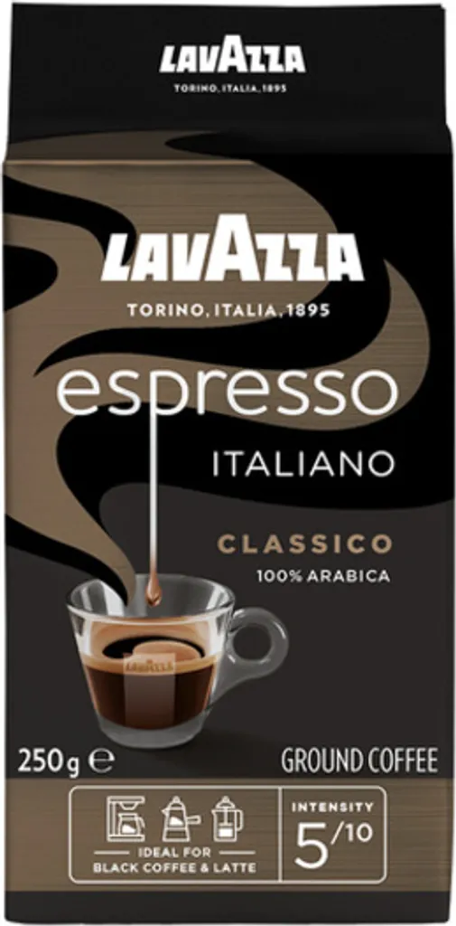 Lavazza Espresso Italiano Classico 8x250 G (gemahlener Kaffee) 2 Lavazza Espresso Italiano Classico 8x250 G (gemahlener Kaffee) – Bild 2