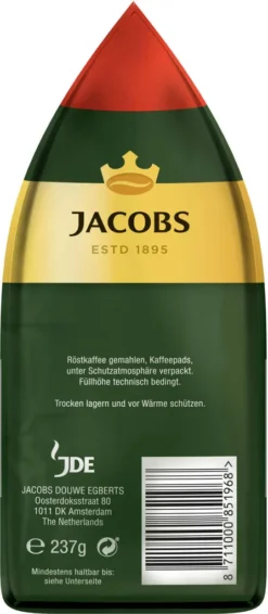 JACOBS Kaffeepads Crema Classic UTZ- 5 X 36 Getränke Pads Vorteilspack -Kaffeegenuss Verkaufsgeschäft d6269a9a7a3c0b7f5c01bc4b0a0698cf