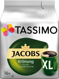 TASSIMO Kapseln 3x16 Jacobs Krönung XL + 3x16 Krönung Kräftig XL T Discs - Insgesamt 96 Getränke 10 TASSIMO Kapseln 3x16 Jacobs Krönung XL + 3x16 Krönung Kräftig XL T Discs - Insgesamt 96 Getränke -Kaffeegenuss Verkaufsgeschäft d6c9bb09dce6d252d1a5815e3861c16d 2