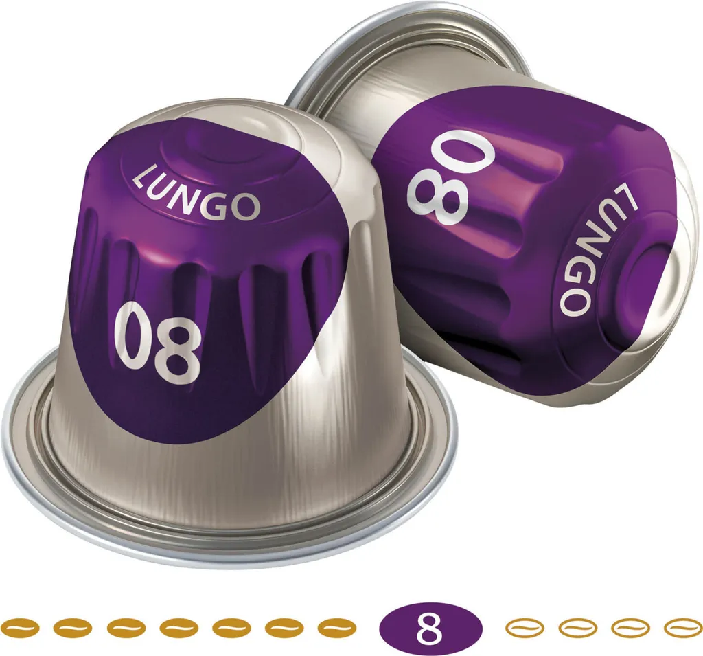 Jacobs Lungo 8 Intenso, Kaffeekapseln, Nespresso Kompatibel, Kaffee, 200 Kapseln, á 5.2 G 8 Jacobs Lungo 8 Intenso, Kaffeekapseln, Nespresso Kompatibel, Kaffee, 200 Kapseln, á 5.2 G – Bild 8
