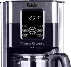 FAKIR Kaffeemaschine Aroma Grande LED Display 1,8 Liter Dauerfilter Timer Warmhaltefunktion -Kaffeegenuss Verkaufsgeschäft da49aec39faa881e546e12cbe5c3e451