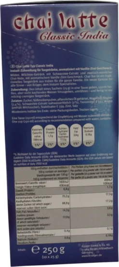 Krüger You Chai Latte Typ Vanille-Zimt Classic India Extra Cremig | 10 Portionen -Kaffeegenuss Verkaufsgeschäft da5dccbe3dd539fc8f6001b579210e30