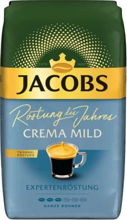 JACOBS Kaffeebohnen Expertenröstung Crema Mild Röstung Des Jahres 2 X 1 Kg + 1 Aluminium Dose Barista Design -Kaffeegenuss Verkaufsgeschäft e12e5f6d50ac343e51ae4c0007bff4fe 1