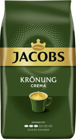 Jacobs Krönung Crema | Ganze Bohne | 1000g -Kaffeegenuss Verkaufsgeschäft e1c6fb9963b83393b1be5016c40ed986
