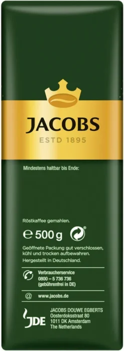JACOBS Filterkaffee Krönung Kräftig 6 X 500g Pulver-Kaffee Gemahlen Röstkaffee -Kaffeegenuss Verkaufsgeschäft e25cc2e9863b515c9c480c11bd49b107 1