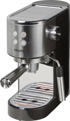 Krups XP 442 - Espresso Siebträger - Edelstahl/schwarz -Kaffeegenuss Verkaufsgeschäft e268c54cb9918295b4d767afeb02f97a
