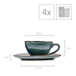 Sänger SÄNGER Kaffeetassen Set Darwin 8 Teilig Für 4 Personen -Kaffeegenuss Verkaufsgeschäft e332de2ff4ceaff7d13b84d22525e4e7