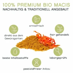 Macis Muskatblüte Gemahlen, BIO, 100g 11 Macis Muskatblüte Gemahlen, BIO, 100g -Kaffeegenuss Verkaufsgeschäft e4fb189ed6f966231ce94ab7e90a7b97