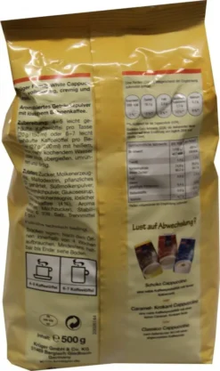 Krüger Family Cappuccino White | 500-g-Beutel -Kaffeegenuss Verkaufsgeschäft e6453e4fd09418f2be19971ff31a1e5e