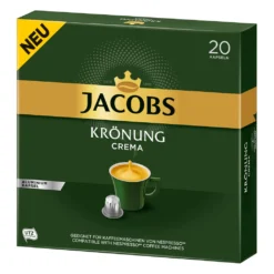 JACOBS Kapseln Krönung Crema 200 Nespresso®* Kompatible Kaffeekapseln 10x20 -Kaffeegenuss Verkaufsgeschäft e648c60761845bfd19cd7abb59c41e21
