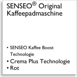 Philips Senseo Kaffeepadmaschine HD 6553/80 Original, Farbe Rot -Kaffeegenuss Verkaufsgeschäft e7a86882ae62062792077eb384b632a3