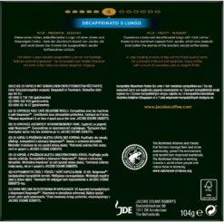JACOBS Kapseln Decaffeinato 6 Lungo Entkoffeiniert 1 X 20 Nespresso®* Kompatible Kaffeekapseln -Kaffeegenuss Verkaufsgeschäft e9642e77ed520128707707927b9c44c4