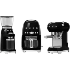 SMEG Espresso Kaffeemaschine Schwarz ECF01BLEU -Kaffeegenuss Verkaufsgeschäft eb021ca6635c24426079f4878131dab7