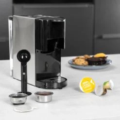 Princess 4-in-1 Multi-Kapsel-Kaffeemaschine 1450W 0,8L Schwarz Silbern -Kaffeegenuss Verkaufsgeschäft eb0c214ac67c70d68cd0bcb95b79f975