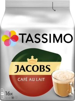 Tassimo Jacobs Café Au Lait | 16 T Discs, Kaffeekapseln