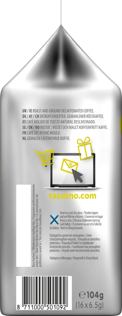 Tassimo Café Hag Crema Entkoffeiniert | 16 T Discs, Kaffeekapseln 3 Tassimo Café Hag Crema Entkoffeiniert | 16 T Discs, Kaffeekapseln – Bild 3