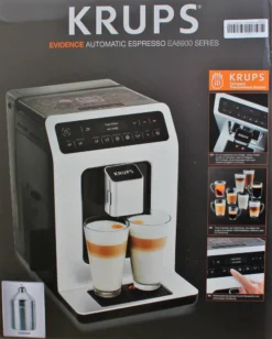 Krups EA891D Evidence Kaffeevollautomat - 2,3L, OLED-Bedienfeld Mit Touchcreen, Edelstahl-Kegelmahlwerk 1450W, Metall -Kaffeegenuss Verkaufsgeschäft ec23c9b524b7b255e257d98cdbaba093