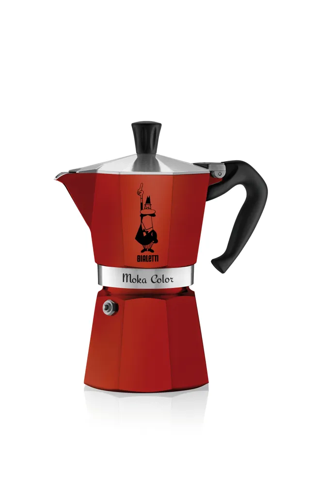 Bialetti Espressokocher Moka Color Rot 3 Tassen 1 Bialetti Espressokocher Moka Color Rot 3 Tassen
