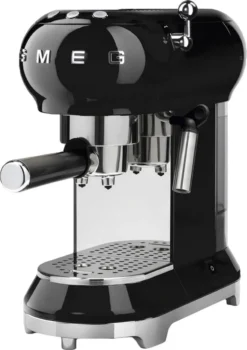 SMEG Espresso Kaffeemaschine Schwarz ECF01BLEU