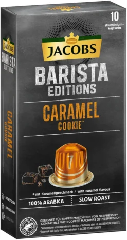 JACOBS Kapseln Barista Editions Caramel Cookie 7 10x10 Nespresso®* Kompatibel 9 JACOBS Kapseln Barista Editions Caramel Cookie 7 10x10 Nespresso®* Kompatibel -Kaffeegenuss Verkaufsgeschäft ef8a630762228230f8dedba2e8895883