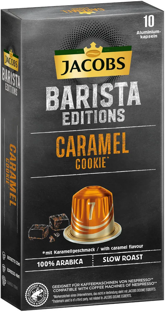 JACOBS Kapseln Barista Editions Caramel Cookie 7 10x10 Nespresso®* Kompatibel 3 JACOBS Kapseln Barista Editions Caramel Cookie 7 10x10 Nespresso®* Kompatibel – Bild 3