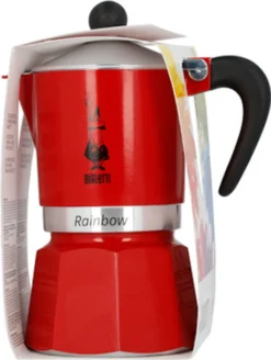 Bialetti Rainbow, Italienische Espresso-Kaffeemaschine, Aluminium, 3 Tassen, Rot 22 Bialetti Rainbow, Italienische Espresso-Kaffeemaschine, Aluminium, 3 Tassen, Rot -Kaffeegenuss Verkaufsgeschäft f179d303eca5d860d1ae2a2871300154
