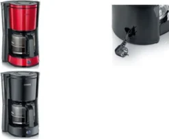 SEVERIN Kaffeemaschine KA 4817 TYPE 1.000 W Rot / Schwarz -Kaffeegenuss Verkaufsgeschäft f38823b6bcaf29a633d5452564e723b5