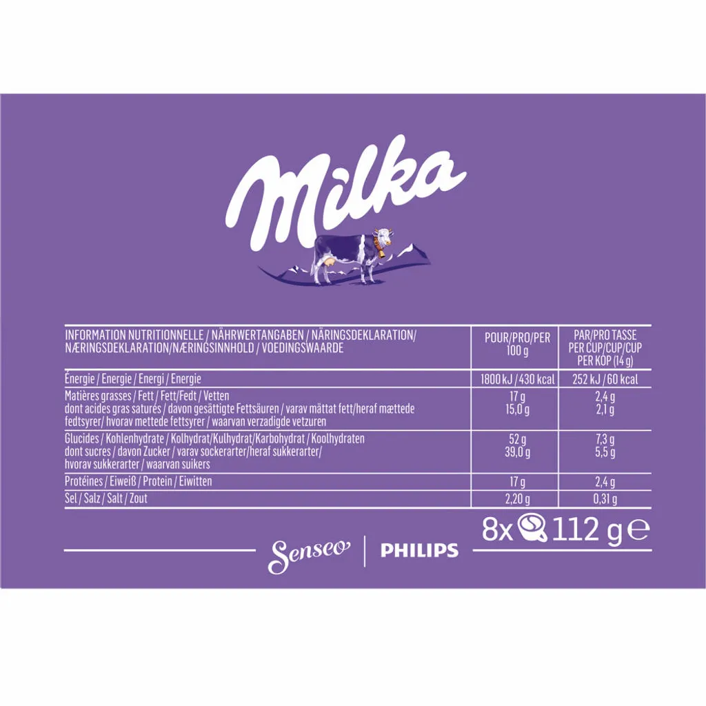 Senseo Milka Choco Pads, Schokoladengetränk, Kakaogetränk, Kaffeepads, 8 Pads Für 8 Portionen, 112 G 7 Senseo Milka Choco Pads, Schokoladengetränk, Kakaogetränk, Kaffeepads, 8 Pads Für 8 Portionen, 112 G – Bild 7