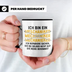 Lustige Tasse Automechaniker KFZ Mechaniker Geschenk Mechatroniker Werkstatt Tasse (Schwarz) 9 Lustige Tasse Automechaniker KFZ Mechaniker Geschenk Mechatroniker Werkstatt Tasse (Schwarz) -Kaffeegenuss Verkaufsgeschäft f899ffd7e6c29d77a53d17a6f7df1f7a