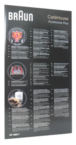 BRAUN Kaffeemaschine KF 560/1 Schwarz -Kaffeegenuss Verkaufsgeschäft fcf2dc779fee12f79e88ee94188e5f74