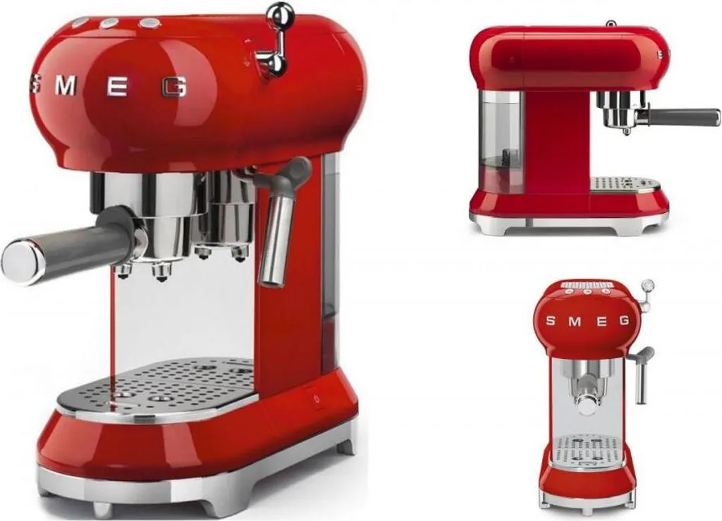 SMEG Espresso Kaffeemaschine Rot ECF01RDEU 7 SMEG Espresso Kaffeemaschine Rot ECF01RDEU – Bild 7