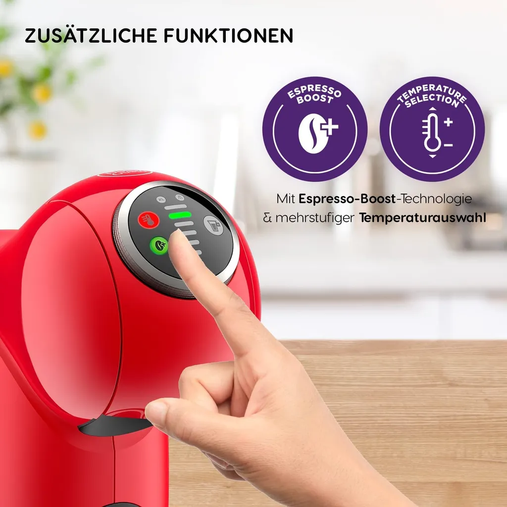 Krups KP340, 0,8 L, Kaffeekapsel, 1500 W, Rot 9 Krups KP340, 0,8 L, Kaffeekapsel, 1500 W, Rot – Bild 9